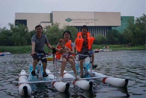 Bicicletta Acquatica in Alluminio a 3 Posti, Pedalò per Famiglie, Noleggio Commerciale per Resort, Laghi e Parchi - Product Image 2
