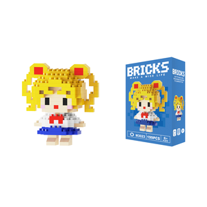 OEM personalizado Unisex DIY plástico bloques de construcción conjunto de moda adelante dibujos animados Anime modelo de juguete - Product Image 2