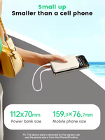 UGREEN Power Bank Mini Portabel 20W 20000mAh Anti Api Berkualitas Tinggi dengan Layar Digital untuk iPhone 14 15 16