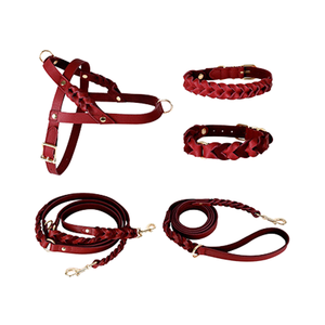 Großhandel moderne Luxus PU Leder Hunde halsbänder für große Hunde & Katzen verstellbar weich bequem - Product Image 6