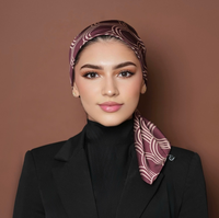 Grands foulards carrés en satin imitation soie polyester pour l'automne et bonnets de nuit pour femmes