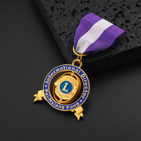 Medallón rotativo de oro internacional, metal, esmalte suave personalizado