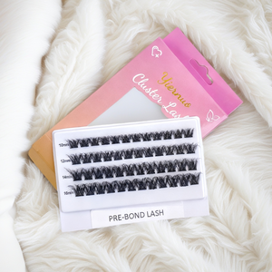 ריסים טרום-מוכנים מקטעים תלת-ממדיים טבעיים בסגנון CC ערכת ריסים מלאכותיים מסוג מינק דמוי עשה זאת בעצמך ריסים להדבקה תלת-ממדיים - Product Image 1