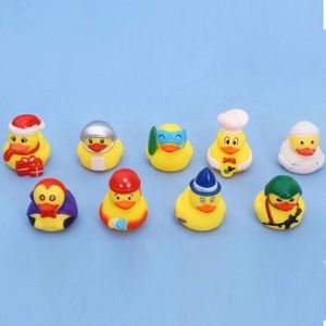 Canard jaune qui couine pour le bain, jouet pour pompier, astronaute, chef, plongeur, surfiste, pirate, cadeau - Product Image 4