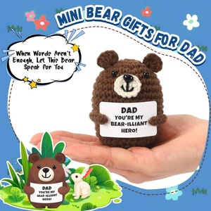 Oso <span class=keywords><strong>de</strong></span> Ganchillo Emocional Hecho a Mano, Mini Oso <span class=keywords><strong>de</strong></span> Ganchillo, Regalos para Papá <span class=keywords><strong>de</strong></span> la Parte <span class=keywords><strong>de</strong></span> su Hija o Hijo, Animales <span class=keywords><strong>de</strong></span> Ganchillo Positivos, Regalos <span class=keywords><strong>de</strong></span> Pascua, Regalos <span class=keywords><strong>de</strong></span> Cumpleaños para el Día del Padre - Product Image 2