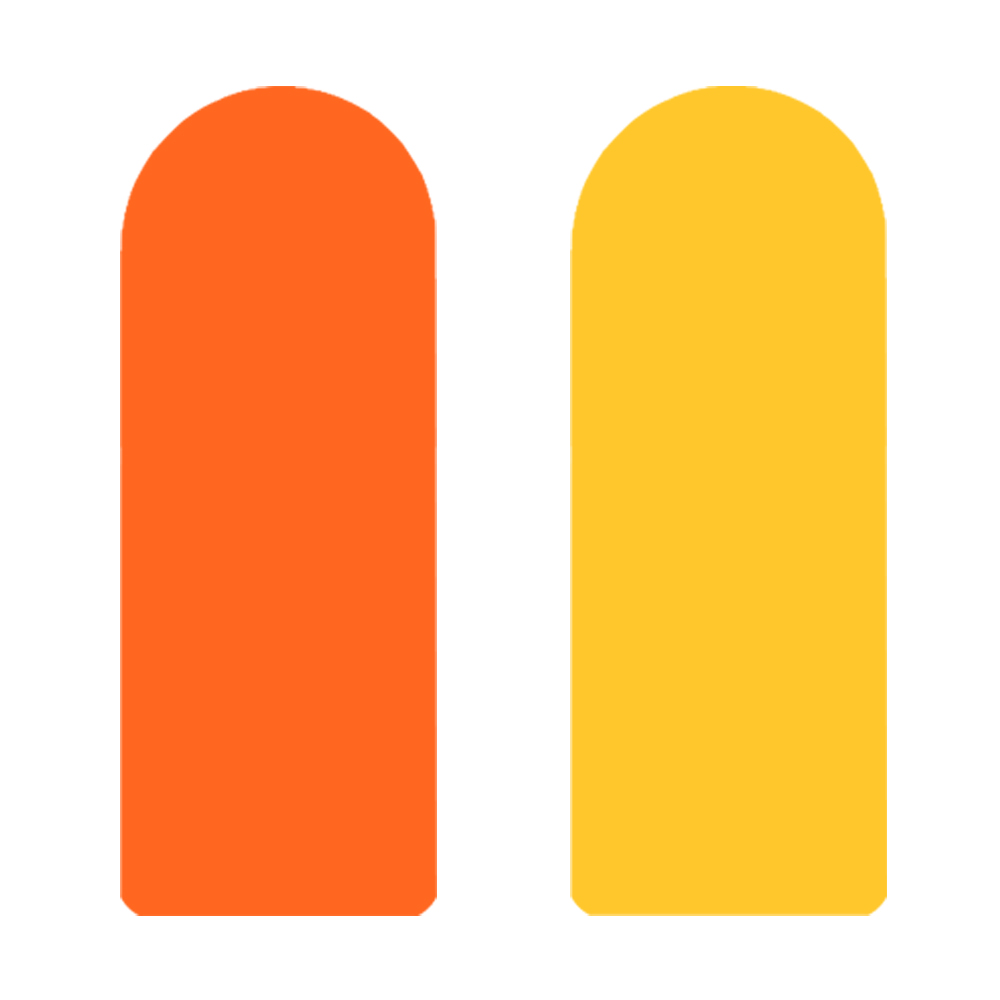 Orange and yellow