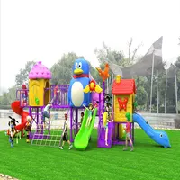 2020 nuovo stile di vendita calda kids paradise parco parco giochi all'aperto con i bambini di plastica scivolo in buona qualità per apparecchi da divertimento