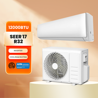 12000BTU 1Ton 1.5HP SEER 17 ETL Approbation Inverter R32 Réfrigérant Climatiseurs split pour usage domestique
