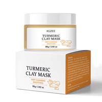 Masque Visage Hydratant Purifiant Éclaircissant Lissant Bio Végétalien en Gros à la Vitamine C et au Curcuma pour Minimiser les Pores en Profondeur