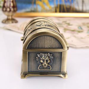 RTS กล่องหีบโจรสลัดโลหะสไตล์ยุโรปคลาสสิกกล่องเก็บของสุดสร้างสรรค์ของขวัญสุดสร้างสรรค์สำหรับเด็กเครื่อง<span class=keywords><strong>เงิน</strong></span> - Product Image 6