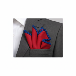 ผ้าลินินสีแดงถักกระเป๋าสี่เหลี่ยม - Product Image 2