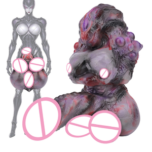 Godet masturbateur Alien Shape pour homme avec gode de 14,4 cm, vagin artificiel en silicone, canal anal serré, jouets sexuels pour hommes de plus de 18 ans. - Product Image 1