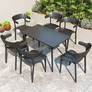 <span class=keywords><strong>Set</strong></span> <span class=keywords><strong>da</strong></span> <span class=keywords><strong>Giardino</strong></span> Moderno <span class=keywords><strong>e</strong></span> Semplice in Plastica con Sedia Monoblocco <span class=keywords><strong>e</strong></span> <span class=keywords><strong>Tavolo</strong></span> in Acciaio al Carbonio per Cortile, Balcone, Agriturismo, Bar - Product Image 1