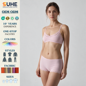 SUHE Culottes taille moyenne pour femmes, s'adaptent à toutes les morphologies, culottes en dentelle, shorty, haute élasticité, respirantes, douces et confortables, sous-vêtements féminins - Product Image 2