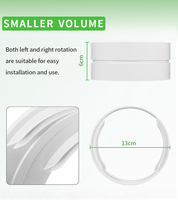 Connecteur de tuyau d'évacuation d'air conditionné manuel RJ de haute qualité pour la maison, version améliorée 130, écologique, durable, ABS 2,0 mm