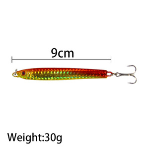 Leurres Luya Iron Plate 30g VIB, leurres métalliques à coulée rapide, leurres de simulation, leurres de pêche artificiels - Product Image 5