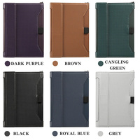 Portefeuille de voyage RFID de luxe pour homme en cuir microfibre, anti-vol, avec porte-cartes de crédit et passeport