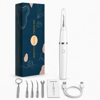 Nettoyeur de dents électrique portable avec caméra visuelle et lumière LED, appareil professionnel de soins bucco-dentaires pour le nettoyage des dents