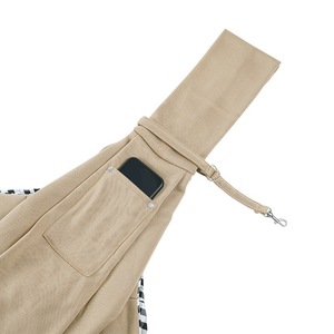 Sac à bandoulière en forme de T pour chien, porte-animaux de grande capacité pour les sorties de chat et de chien, couleur unie rose - Product Image 4