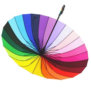 Ombrello Colorato Impermeabile ad Alta Densità, Fabbrica di Shenzhen, Personalizzazione Logo Giapponese, Ombrello Arcobaleno - Product Image 1