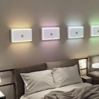Lampe de chevet moderne rechargeable avec capteur de mouvement et induction corporelle, idéale pour la maison, les escaliers et les murs