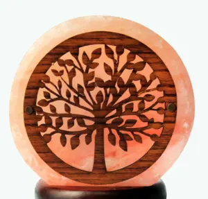 S586 새로운 패션 3D 나무 생활 소금 램프 핑크 히말라야 소금 램프 도매