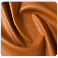 Tissu en cuir PU gaufré grain litchi écologique KEMERLIN pour sièges de voiture et revêtements de canapé, matériau imitation cuir durable YHG015