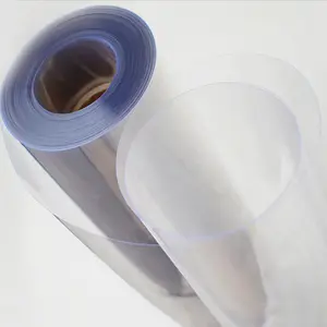 HSQY Alta Qualidade 0,1 0,25 0,3 0,5 0,8 1 mm Espessura Limpar PVC Rígida Transparente Rolo De Folha De Plástico Para Impressão