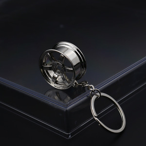 Wholesale Metal Car Parts Accessories <strong>Key</strong> <strong>Chain</strong> Luxury Car <strong>Wheel</strong> Hub Alloy Keychain with Brake Disc Pendant <strong>Key</strong> Ring - Product Image 6