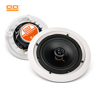 QQCHINA Haut-parleur coaxial de plafond de 5 pouces 20W 100V pour un son stable et de haute qualité, adapté à tous les types de lieux publics