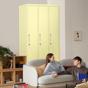 Thay đổi phòng màu hồng đen Sắt Khóa khóa cửa vải lưu trữ trẻ em ký túc xá kim loại thép nội thất tủ khóa trung học - Product Image 3