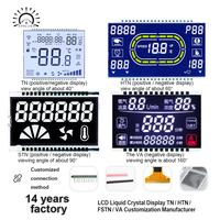 Module d'affichage LCD STN à grand angle de vue, écran à cristaux liquides à segments positifs/négatifs à 90 degrés, connexion personnalisée
