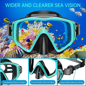 Máscara de Buceo HhaoSport, Talla Única, Vidrio Templado Antivaho, Equipo de Snorkel y Buceo - Product Image 3