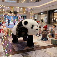 Neu eingetroffen: Realistischer ferngesteuerter animatronischer Panda-Roboterhund zum Gehen