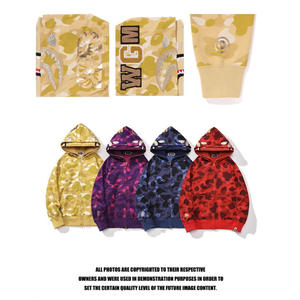 Sweat à Capuche Homme 2024 Bappes Personnalisé Singe, Double Capuche Confortable Décontracté avec Fermeture Éclair et Motif Dessin Animé pour l'Automne - Product Image 6