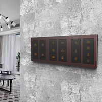 Système d'éclairage intelligent pour la maison KNX, interrupteurs muraux intelligents, 1 à 8 boutons poussoirs, aluminium, 4 voies, couleur argent et noir