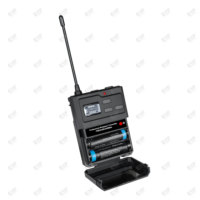 Sistema Inalámbrico Profesional PLL Lavalier Bodypack HC1000, 200 Canales, 55dB SNR, 310dBm, Potencia Ajustable, 1 Año de Garantía