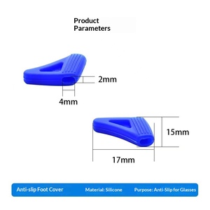 Crochets d'oreille triangulaires en silicone antidérapants, petits supports <span class=keywords><strong>invisibles</strong></span> pour lunettes, stabilisateurs universels à motif uni, vente en gros - Product Image 3
