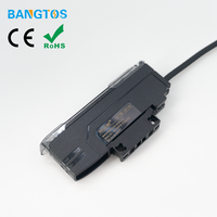 Amplificateur numérique à fibre optique chinois BANGTOS avec capteur NPN et tête de détection à fibre optique DC12-24V CE RoHS