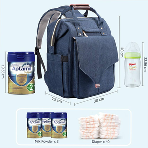 <span class=keywords><strong>Sac</strong></span> <span class=keywords><strong>à</strong></span> couches imperméable grande capacité pour maman et papa, 15 poches, compartiments isothermes, <span class=keywords><strong>compartiment</strong></span> humide, matelas <span class=keywords><strong>à</strong></span> <span class=keywords><strong>langer</strong></span>, pour poussette, commande en gros - Product Image 3