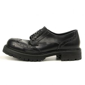Nuevos Zapatos de Vestir de Cuero Genuino para Hombre, con Punta Cuadrada, Cordones, Transpirables, Ligeros, Clásicos, de Lujo, de Alta Calidad, de Cuero Italiano - Product Image 6