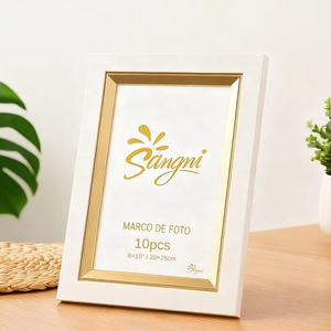 Oro de lujo tallado moderno <span class=keywords><strong>en</strong></span> Stock Mesa Blanca de pie de <span class=keywords><strong>madera</strong></span> MDF marcos de fotos al por mayor molduras de <span class=keywords><strong>madera</strong></span> - Product Image 1