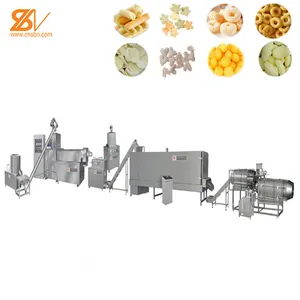 CE Kualitas Otomatisasi Penuh Jagung Puff Lini Produksi Camilan Extruder Jagung Chip Makanan Membuat Mesin Harga