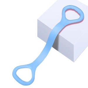 Bande de résistance en silicone en forme de huit, résistance moyenne, outil d'étirement pour les épaules et le dos, pour femmes - Product Image 5