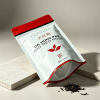 Sachet d'emballage pour thé en vrac en aluminium refermable avec fermeture éclair, imprimé sur mesure, type stand-up pouch