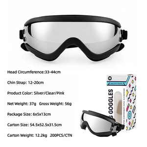 Lunettes de protection transparentes pour chiens de grande race, lunettes de soleil anti-UV pour chiens de taille moyenne à grande - Product Image 2