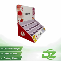 Support de présentation de comptoir en PVC personnalisé et imperméable avec finition brillante/mate pour les magasins de vente au détail d'huiles essentielles et de vernis à ongles