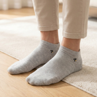 Chaussettes invisibles personnalisées à coupe basse, respirantes, sans couture, avec bout rembourré, en mélange de polyester doux, vente en gros OEM