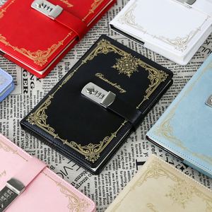 Agenda de Cuero Marrón Retro A5 con Logotipo Personalizado, Planificador, Organizador de Presupuesto, Diario, Cuaderno con Anillas y Candado Codificado - Product Image 6