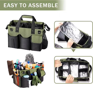 Nuevo diseño personalizado ama <span class=keywords><strong>de</strong></span> llaves limpieza Caddy organizador <span class=keywords><strong>de</strong></span> coche Unisex usable poliéster mucama suministro Hotel Tote herramienta <span class=keywords><strong>bolsa</strong></span> <span class=keywords><strong>de</strong></span> almacenamiento - Product Image 3